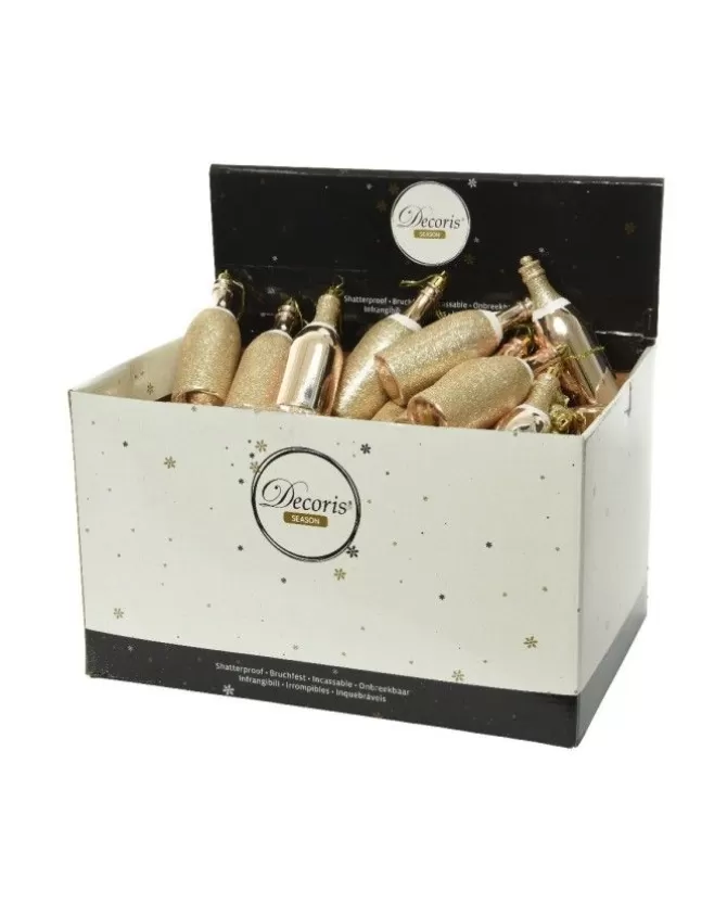 1Pz Addobbo Appendino Bottiglia Di Champagne Per Abero Di Natale 4X13 Cm>KAEMING Hot