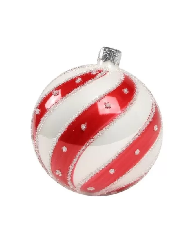 1Pz Pallina Di Vetro Decorata A Mano 80Mm>* Online