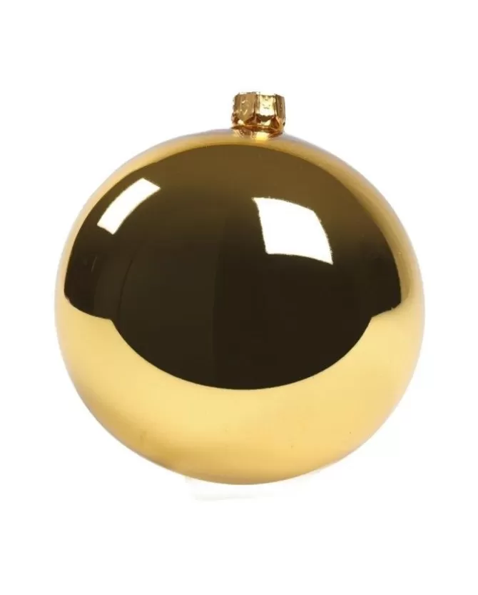 1Pz Pallina Di Vetro Tinta Unita Oro Lucido 100Mm>* Cheap