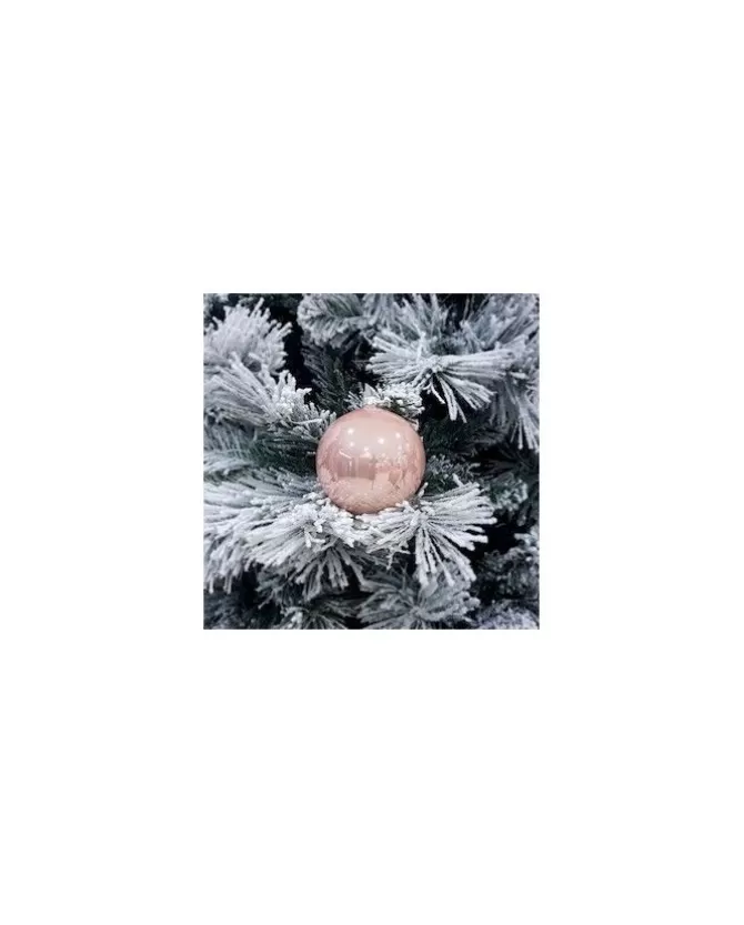 1Pz Pallina Sfera Di Vetro Liscia 120Mm Per Albero Di Natale Rosa>* Online