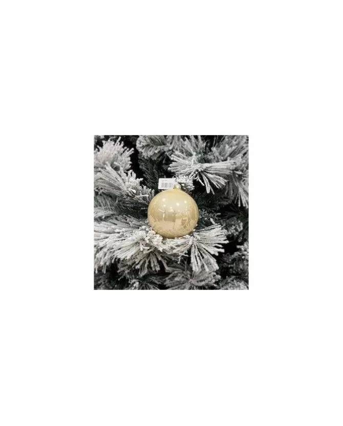 1Pz Pallina Sfera Di Vetro Liscia 150Mm Per Albero Di Natale Champagne>* Cheap