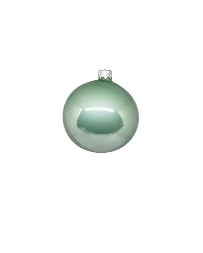 1Pz Pallina Sfera Di Vetro Liscia 80Mm Per Albero Di Natale Tiffany>* Fashion