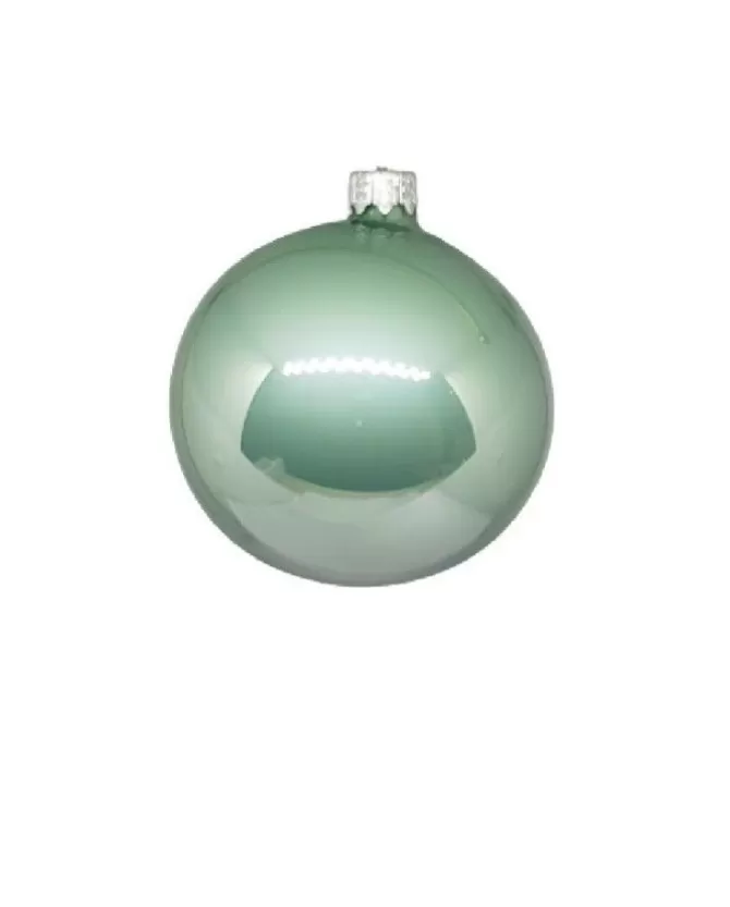 1Pz Pallina Sfera Di Vetro Liscia 80Mm Per Albero Di Natale Tiffany>* Fashion