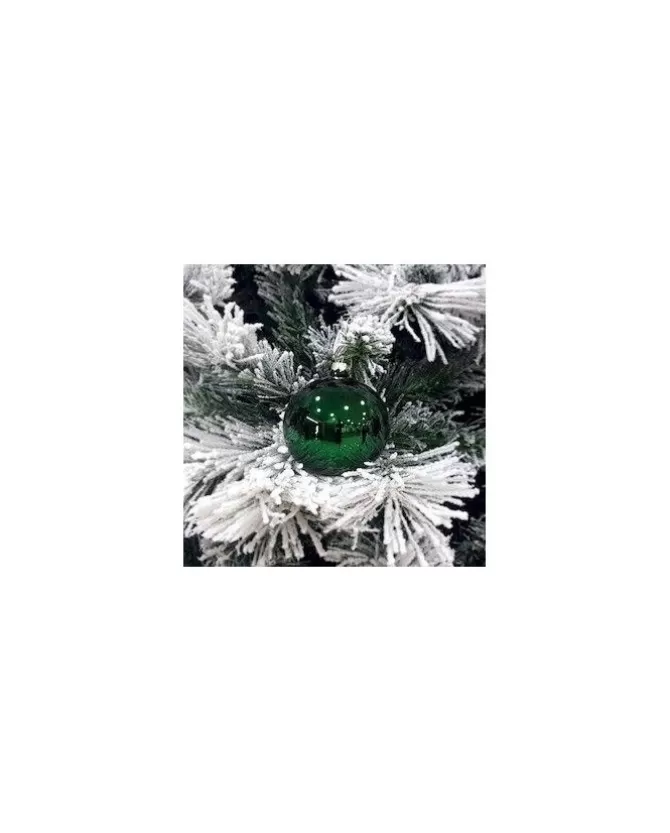 1Pz Pallina Sfera Di Vetro Tinta Unita Verde Lucido 80Mm>* Discount