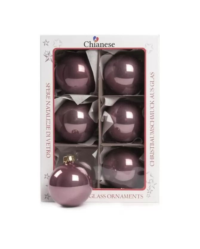 1Pz Pallina Sfera Di Vetro Tinta Unita Vinaccia Lucido 60Mm>* Clearance
