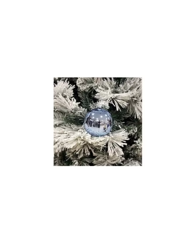 1Pz Pallinadi Vetro Liscia 60Mm Per Albero Di Natale Azzurrino>* Best Sale