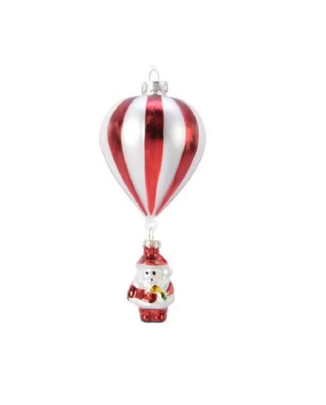 Addobbo Appendino Babbo Natale In Mongolfiera 7X15 Cm Per Albero Di Natale>KAEMING New