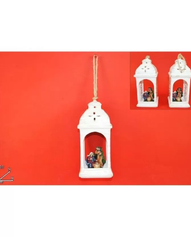 Addobbo Appendino Lanterna Con Nativita 20 Cm Per Albero Di Natale>DUE ESSE CHRISTMAS Cheap
