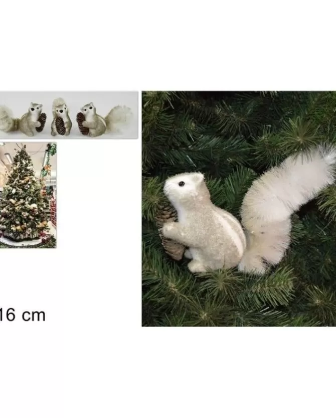 Addobbo Appendino Scoiattolo Con Pigna 16 Cm Per Albero Di Natale>DUE ESSE CHRISTMAS Cheap