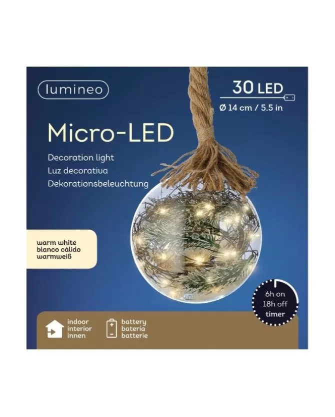 Addobbo Sfera Pallina Di Vetro Con Led Per Albero Di Natale>KAEMING Hot