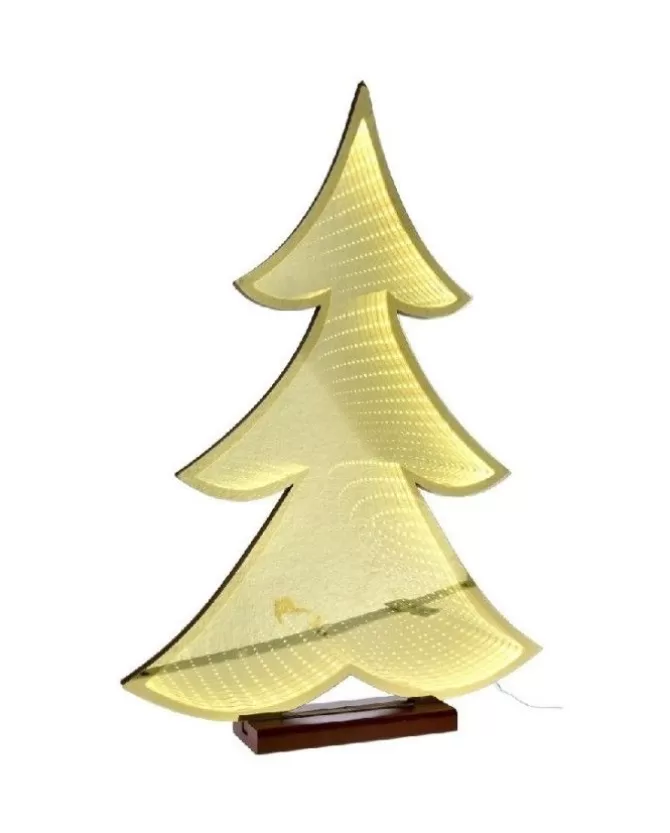 Albero 3D Di Natale Con Luce Bianca Caldo 60 Cm>* Shop