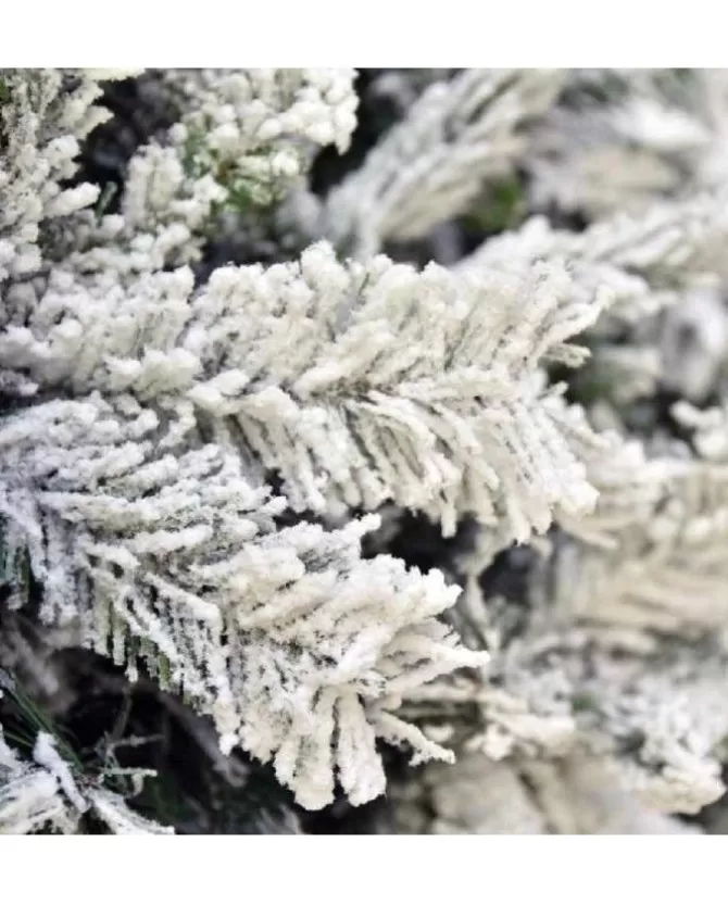 Albero Di Natale Alaska Bianco Innevato H240 Cm Montaggio A Gancio>XONE New