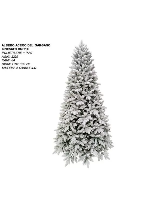 Albero Di Natale Modello Acero Del Gargano Innevato Cm 210>MAZZEO Cheap