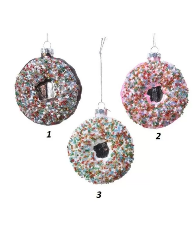 Appendino Di Vetro Ciambella O9 Cm Per Albero Di Natale 1Pz>KAEMING Best Sale