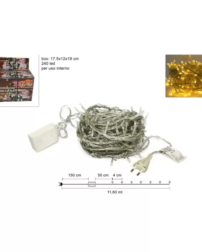 Catena 240 Luci Minilucciole Led Luce Bianco Caldo Per Albero Di Natale>* Cheap
