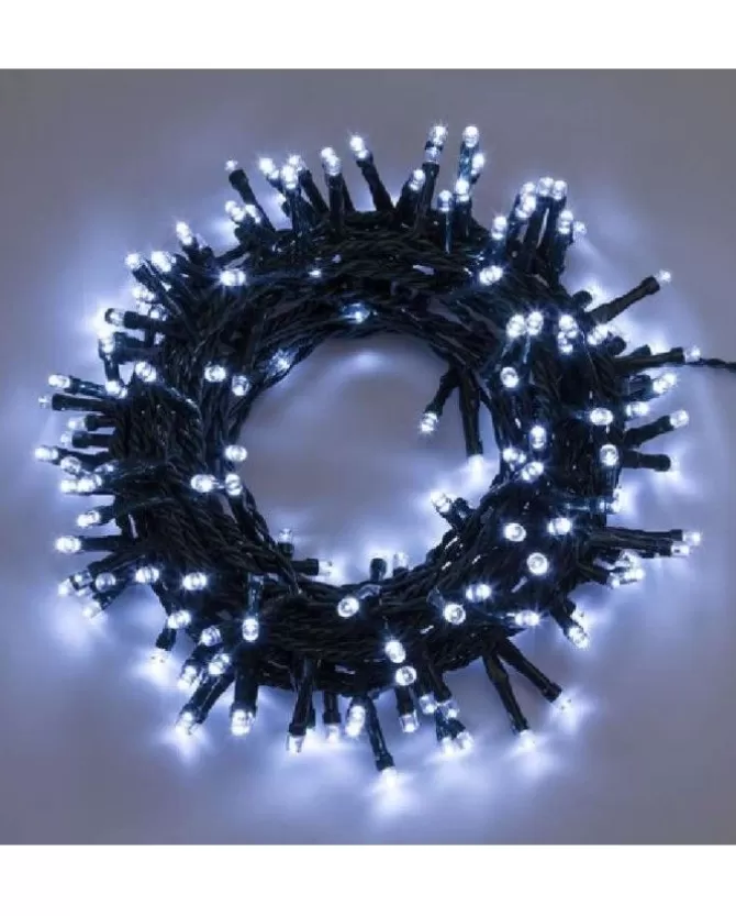 Catena Luci 1000 Led Luce Fredda Cavo 40Mt Per Albero Di Natale>LOTTI Hot