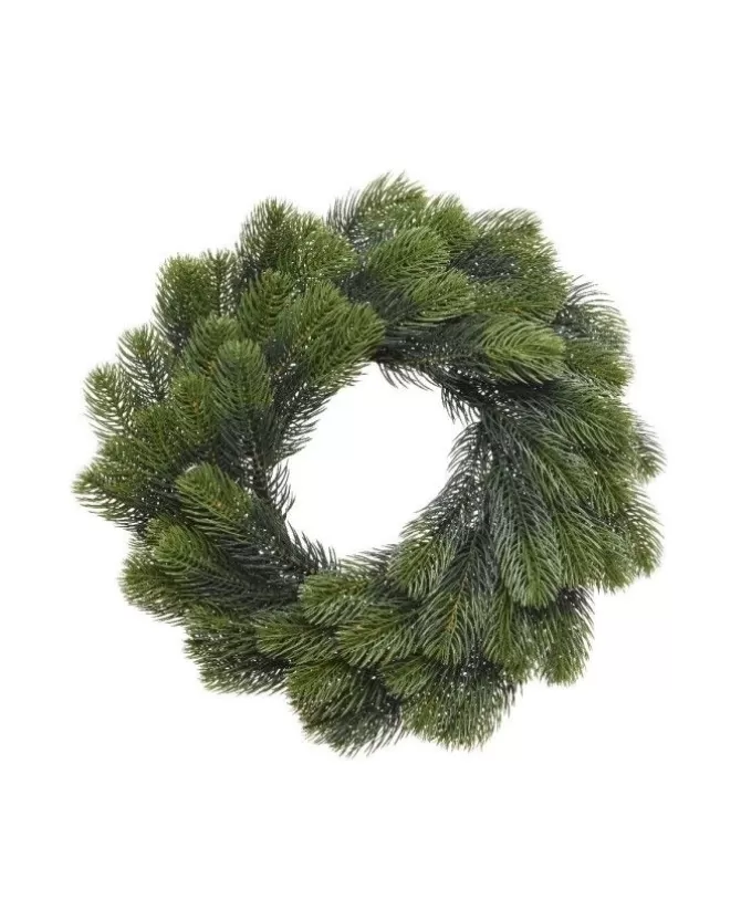 Corona Ghirlanda Di Pino Natalizia Diametro O50 Cm In Pe Effetto Real Touch>KAEMING Flash Sale