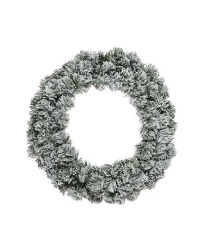 Corona Imperiale Innevata Al Copertocolore Green/Whitemisura Dia 60.00Cm>KAEMING Fashion