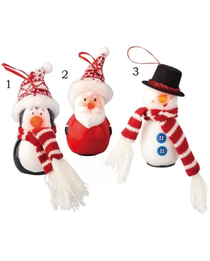 Decoro Da Albero Appendino Babbo/Pupazzo/Pinguino Con Led>KAEMING Cheap