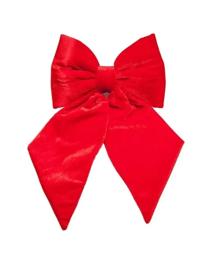 Fiocco Di Velluto Rosso 30X30Cm Per Albero Di Natale E Fuoriporta>ARPIMEX Store