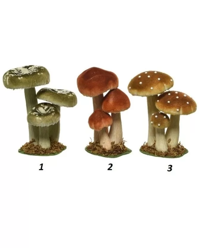 Funghi Decorativi 3 Colori 9X12X17Cm 1Pz>KAEMING Store