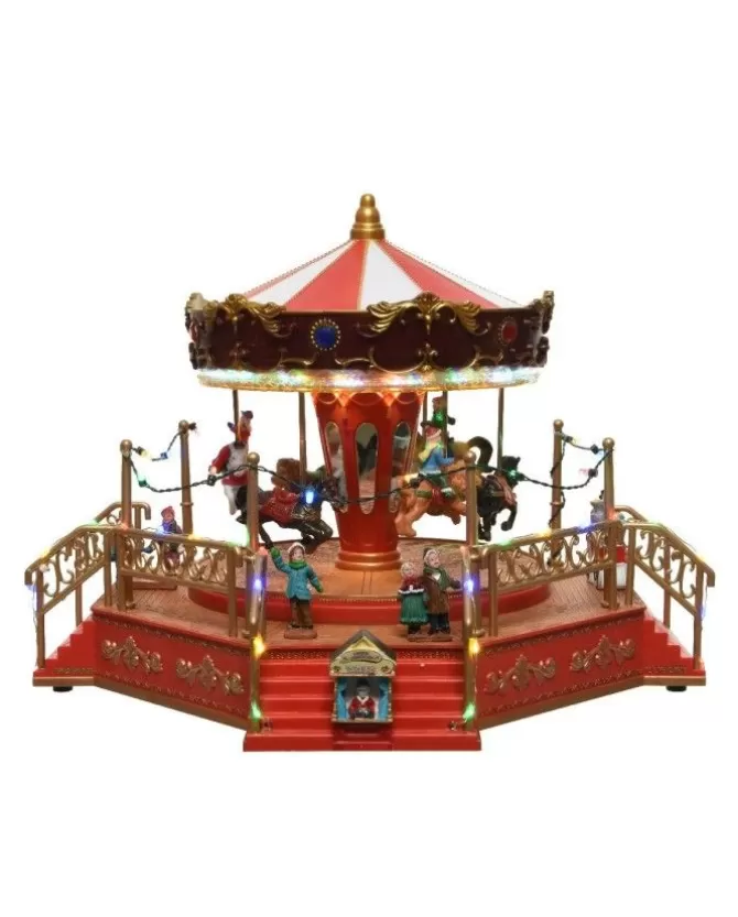 Giostrina Di Natale Carosel Con Luci E Suoni 28,5X35,5X28 Cm>KAEMING Clearance