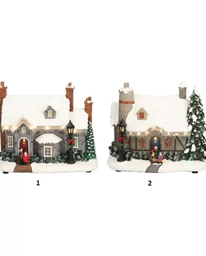 Giostrina Di Natale Casa Innevata Animata Con Luci E Suoni 27X15X21 Cm>TIMSTOR Shop