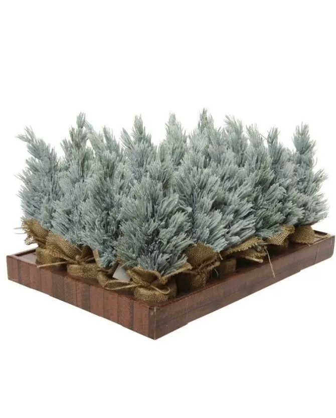 Mini Albero Smerigliato Da Interno Colore Green/Whitemisura Dia12.00-H30.00Cm>KAEMING Clearance