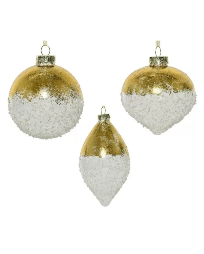 Ornamento In Vetro Trasparente Color Lamina D'Oro, In Vetro>KAEMING Cheap