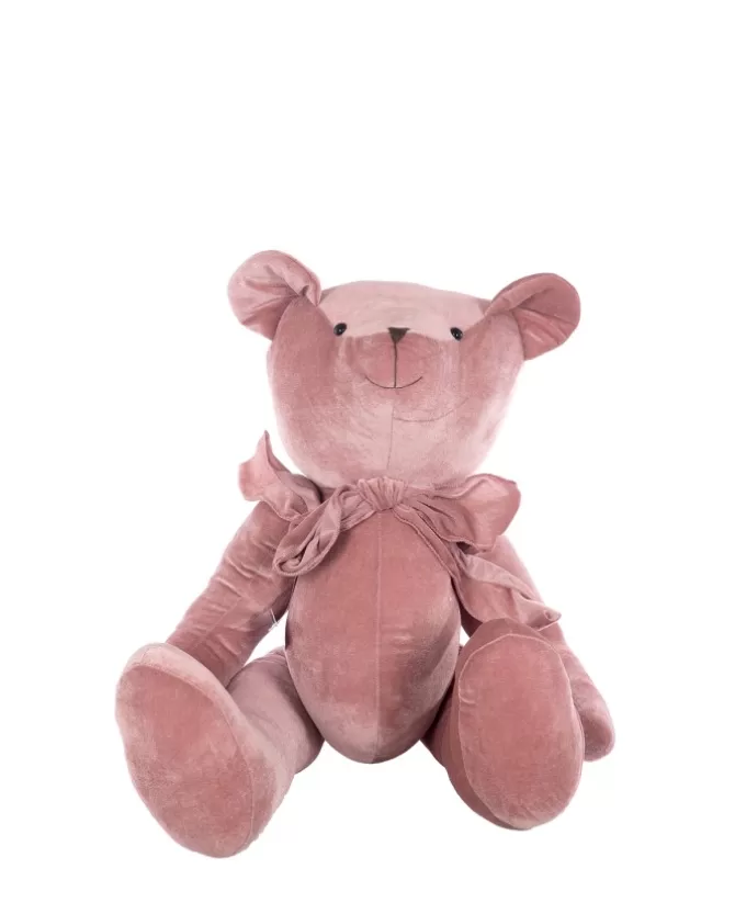 Orsetto Di Velluto 40Cm Rosa Per Decorazioni Di Natale>ARPIMEX Clearance