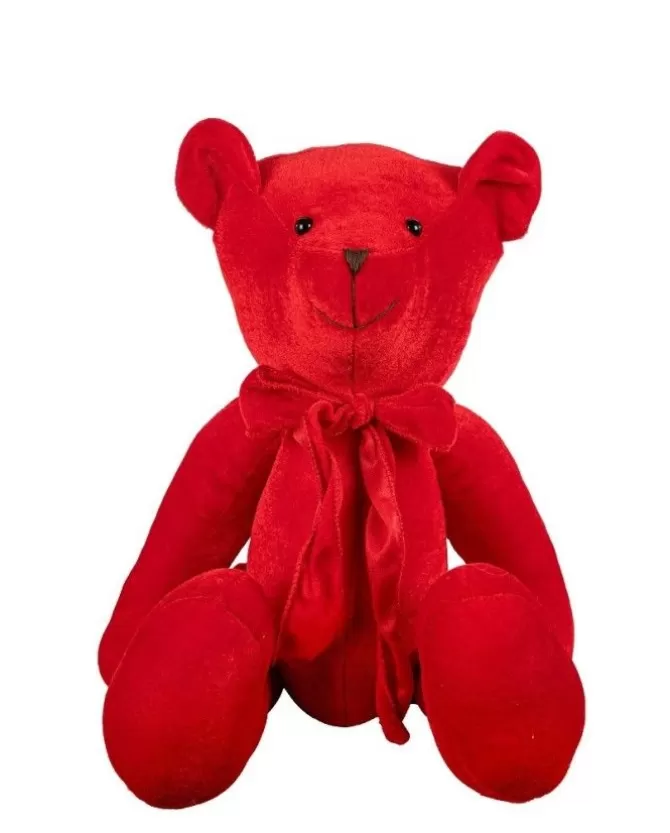 Orsetto Velluto 50Cm Rosso Per Decorazioni Di Natale>ARPIMEX Outlet