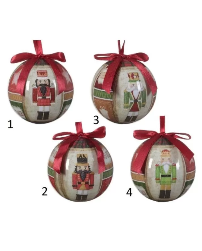 Pallina Decoro Schiaccianoci In 4 Varianti Diametro 8 Cm>KAEMING New