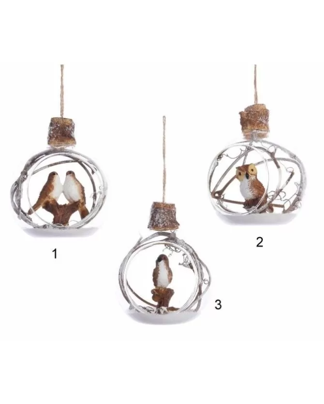 Pallina Di Vetro Con Uccelini, Tema Foresta 3 Assortiti>KAEMING Cheap