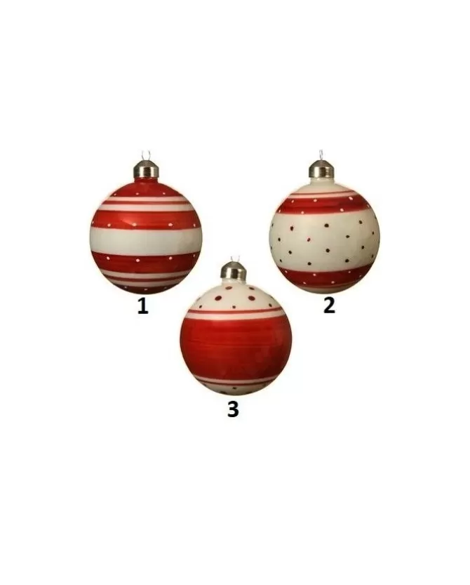 Pallina Sfera Di Vetro Decorata A Mano Per Albero Di Natale Colori Assortiti>KAEMING Flash Sale