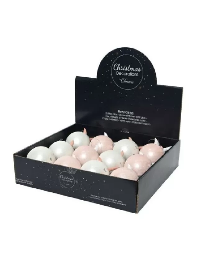 Pallina Sfera Di Vetro Unicorno 80Mm 6Pz Per Albero Di Natale>KAEMING Flash Sale