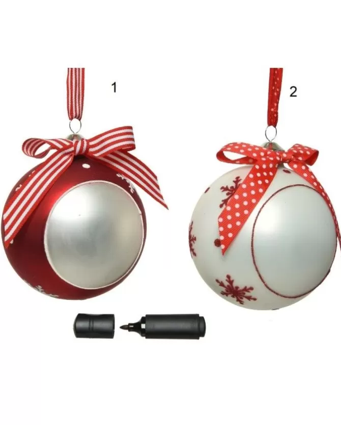 Pallina Sfera In Vetro Da 10 Cm Personalizabile Con Pennarello Incluso>KAEMING Best