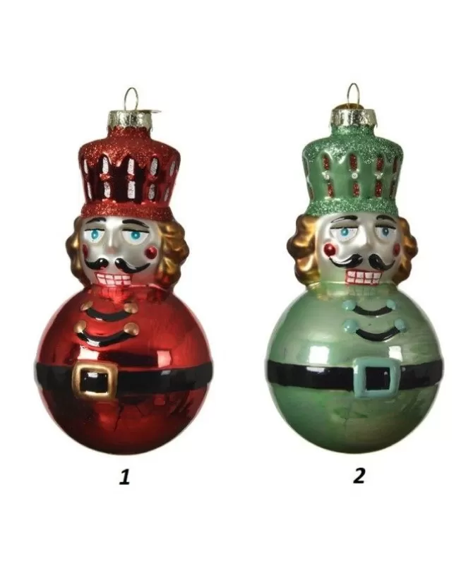 Palline Di Vetro Decorate Schiaccianoci H12Cm Per Albero Di Natale 1Pz>KAEMING Online