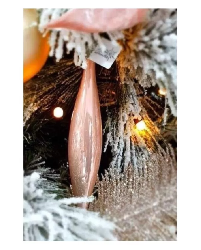 Pendente Di Vetro Cipria 3Cm 1Pz Per Albero Di Natale>* Best