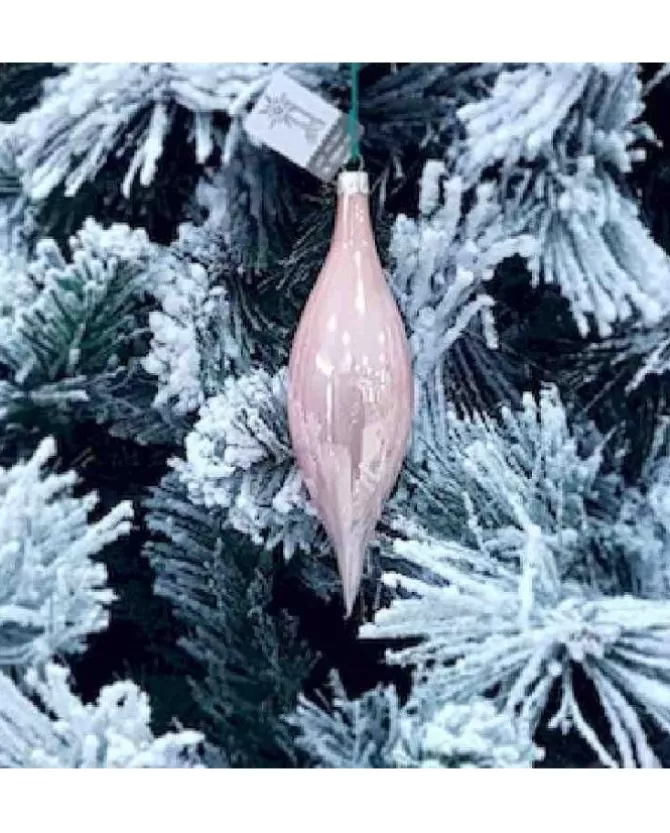 Pendente Di Vetro Rosa 4Cm 1Pz Per Albero Di Natale>* Clearance