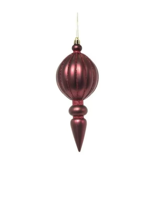 Pendente Di Vetro Tondo Con Punta 20Cm Burgundy Per Albero Di Natale>ARPIMEX Best Sale