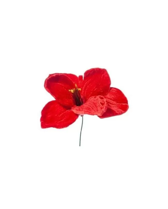 Pick Amarillys Deluxe Velvet 23Cm Rosso Per Decorazione Di Natale>ARPIMEX Clearance
