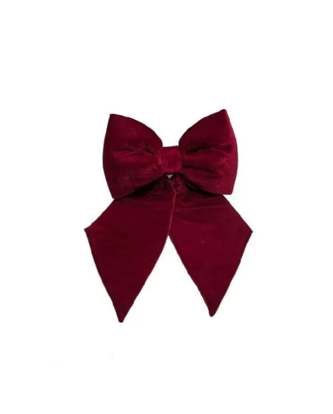 Puntale Fiocco Di Velluto 40X40Cm Burgundy Per Albero Di Natale E Addobbo>ARPIMEX Cheap
