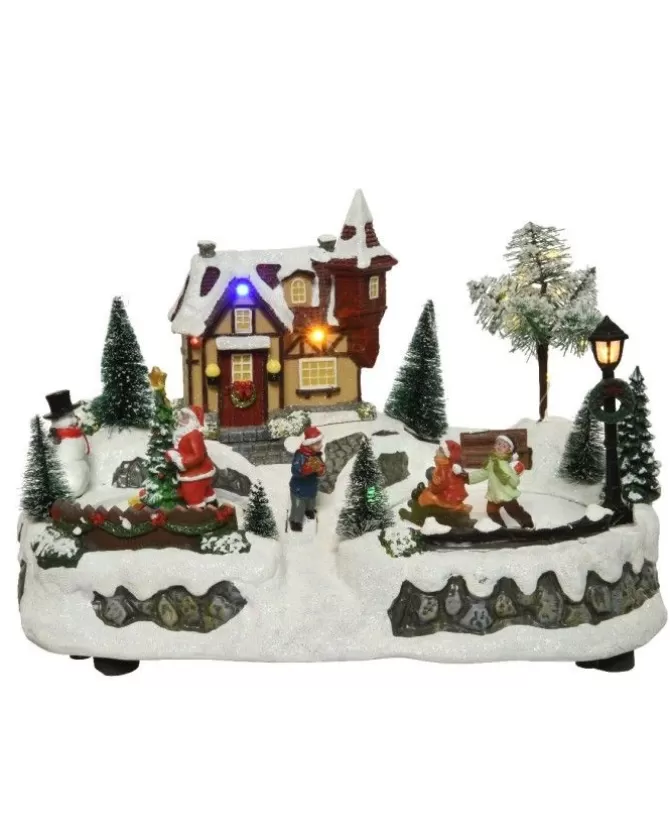 Scenario A Led Scenario Invernale In Poliresina Con Slittino Per Bambini Stabile>KAEMING Fashion