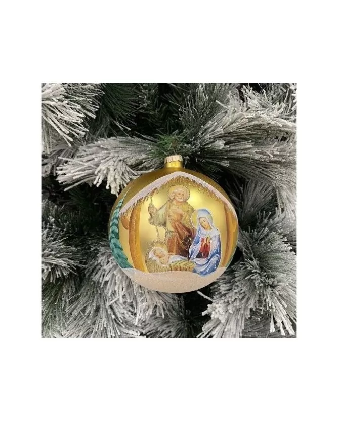Sfera Di Vetro Decorata A Mano 150Mm Per Albero Di Natale>* Flash Sale