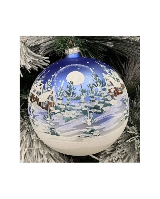 Sfera Di Vetro Decorata A Mano 150Mm Per Albero Di Natale>* Best Sale